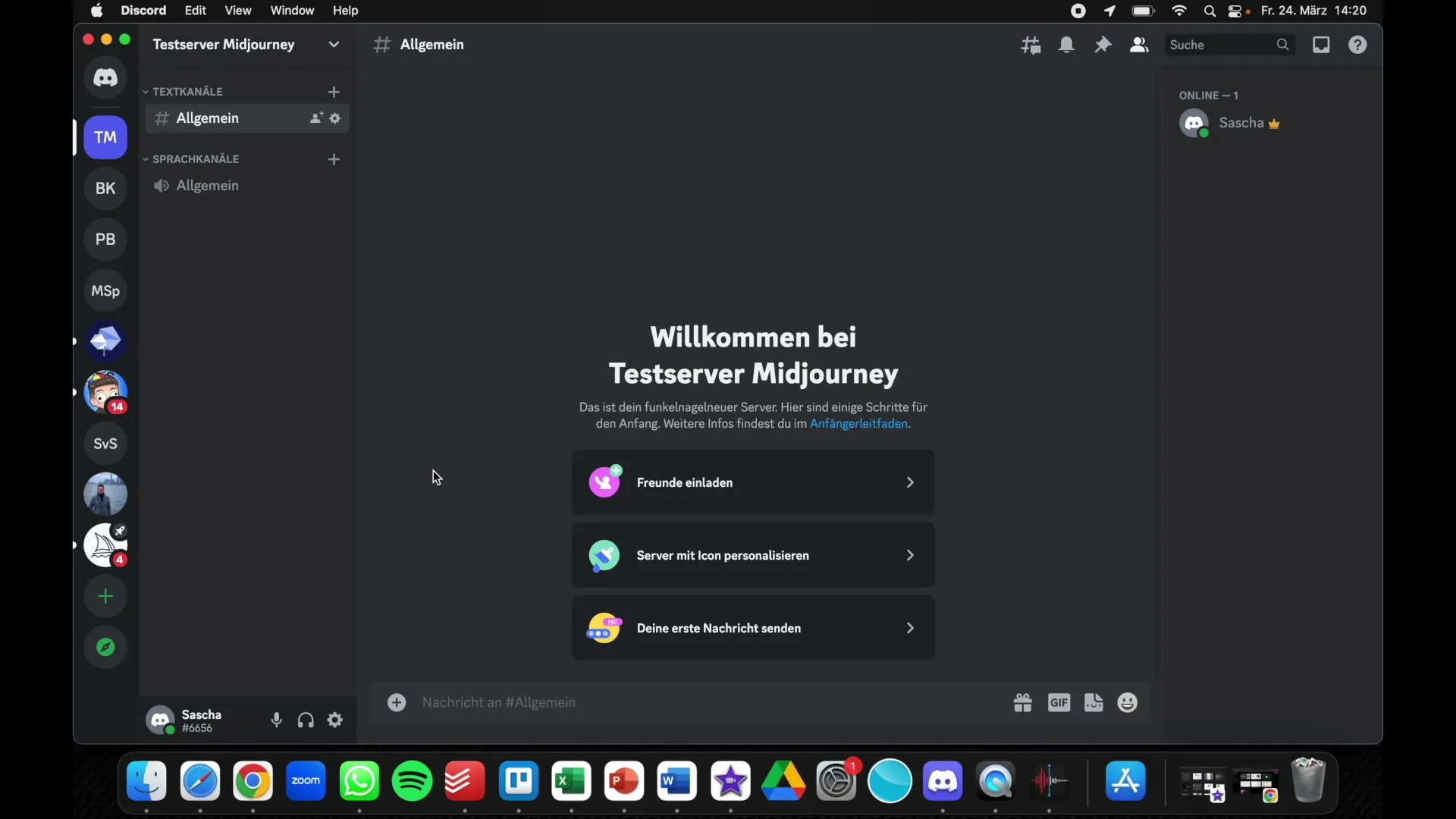 Pareizi izveidot privātu Discord serveri Midjourney