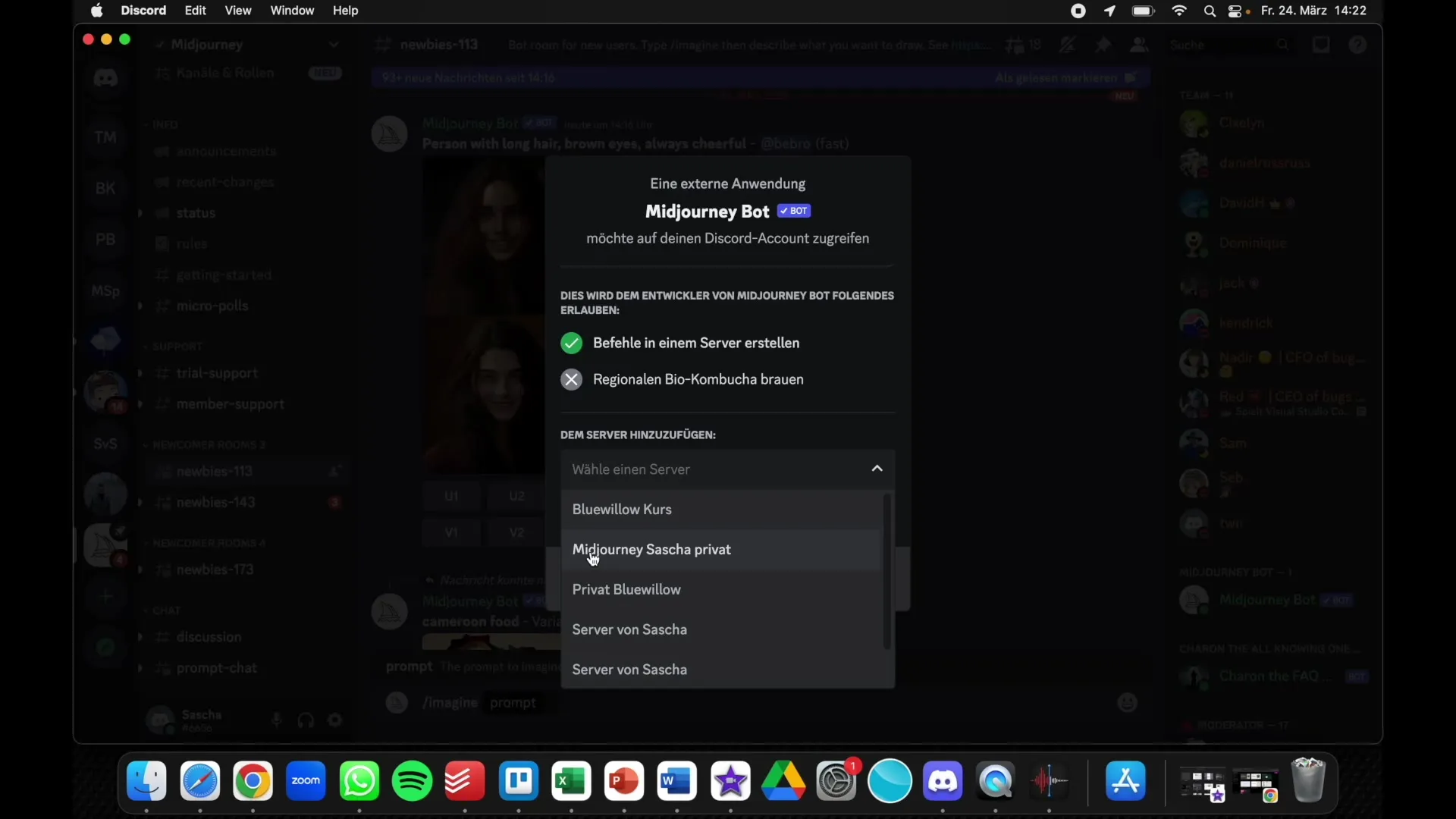 Pareizi izveidot privātu Discord serveri Midjourney