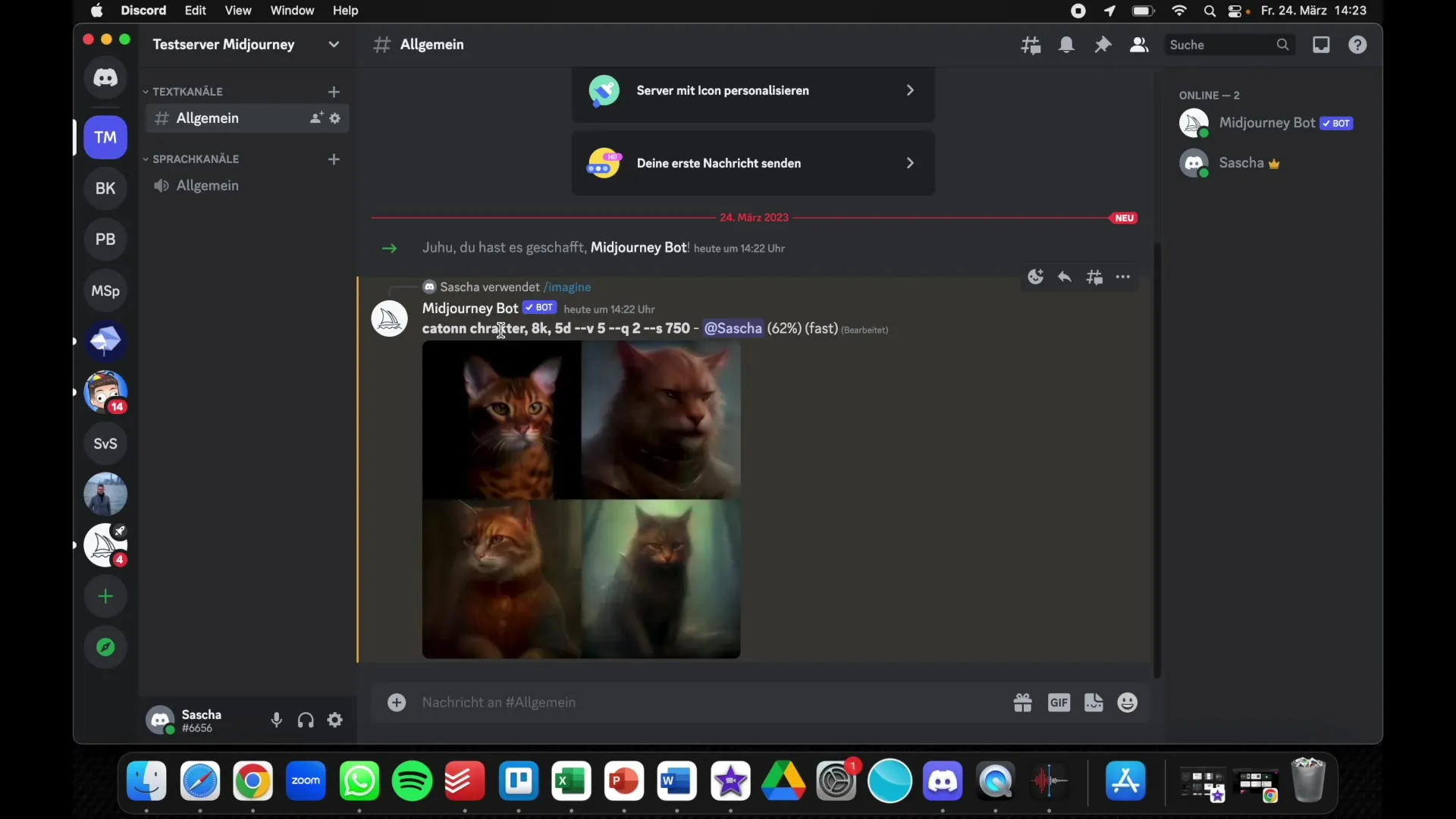 Pareizi izveidot privātu Discord serveri Midjourney