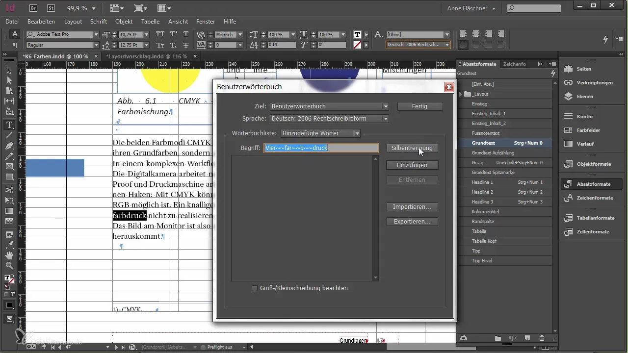 Silbentrennung und Rechtschreibung in InDesign optimieren