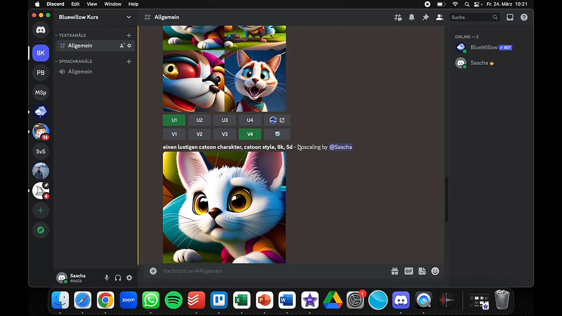 BlueWillow: Een creatieve ontvouwing op Discord