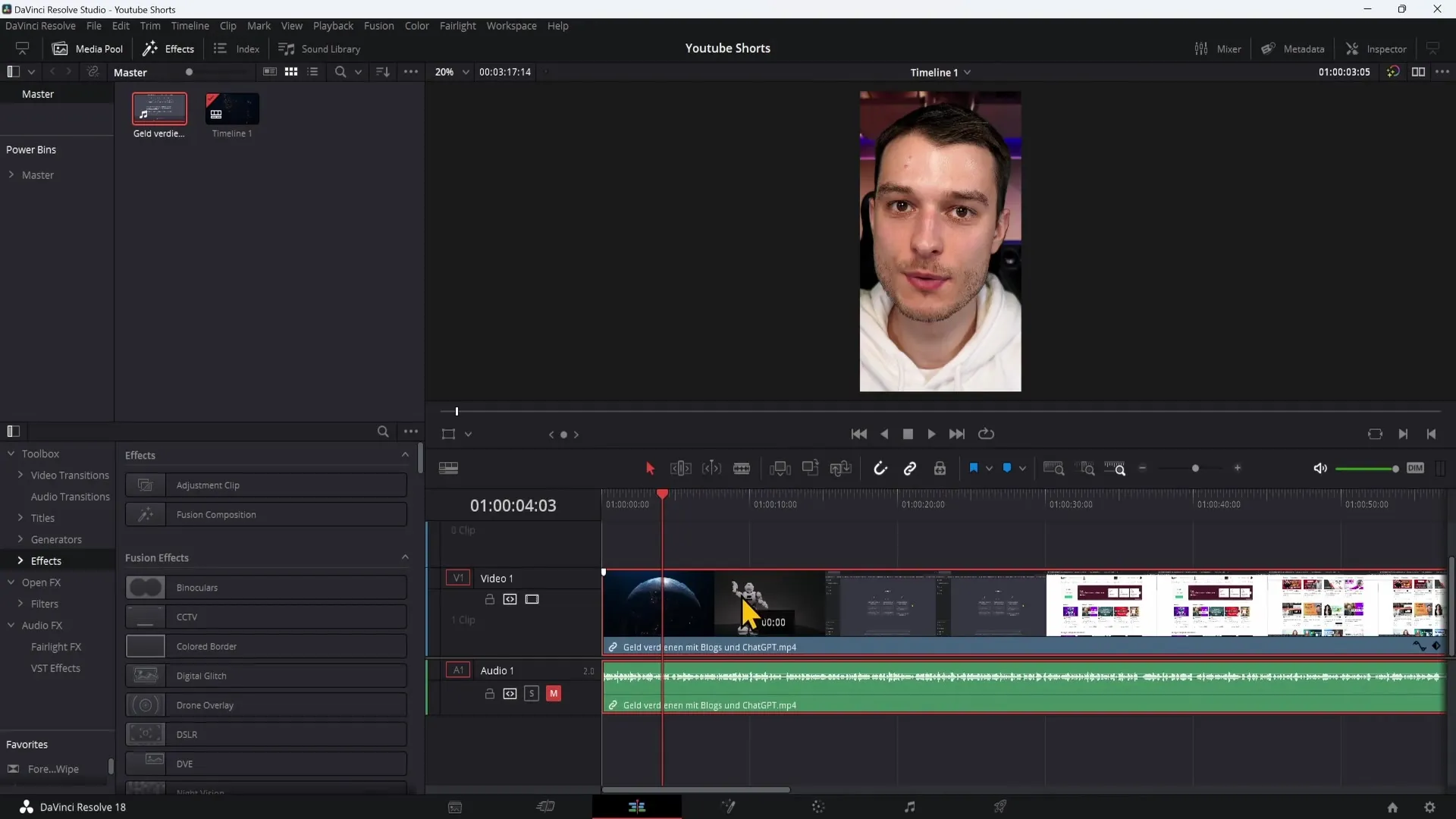 Kurkite "YouTube" trumpametražius filmus: Išsamus kompiuterio vadovas naudojant "DaVinci Resolve