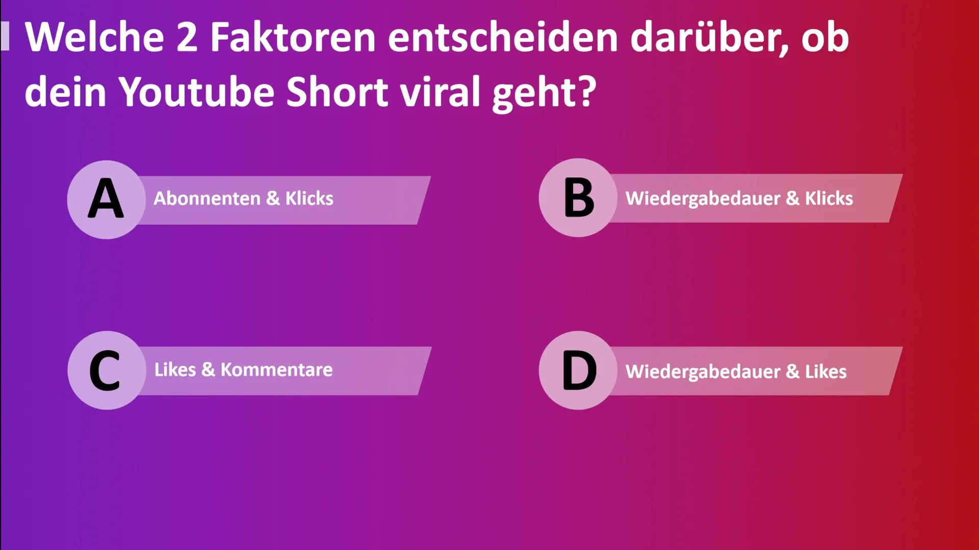 Maximiere deinen Erfolg mit YouTube Shorts: Ein Quiz zur Vertiefung deines Wissens