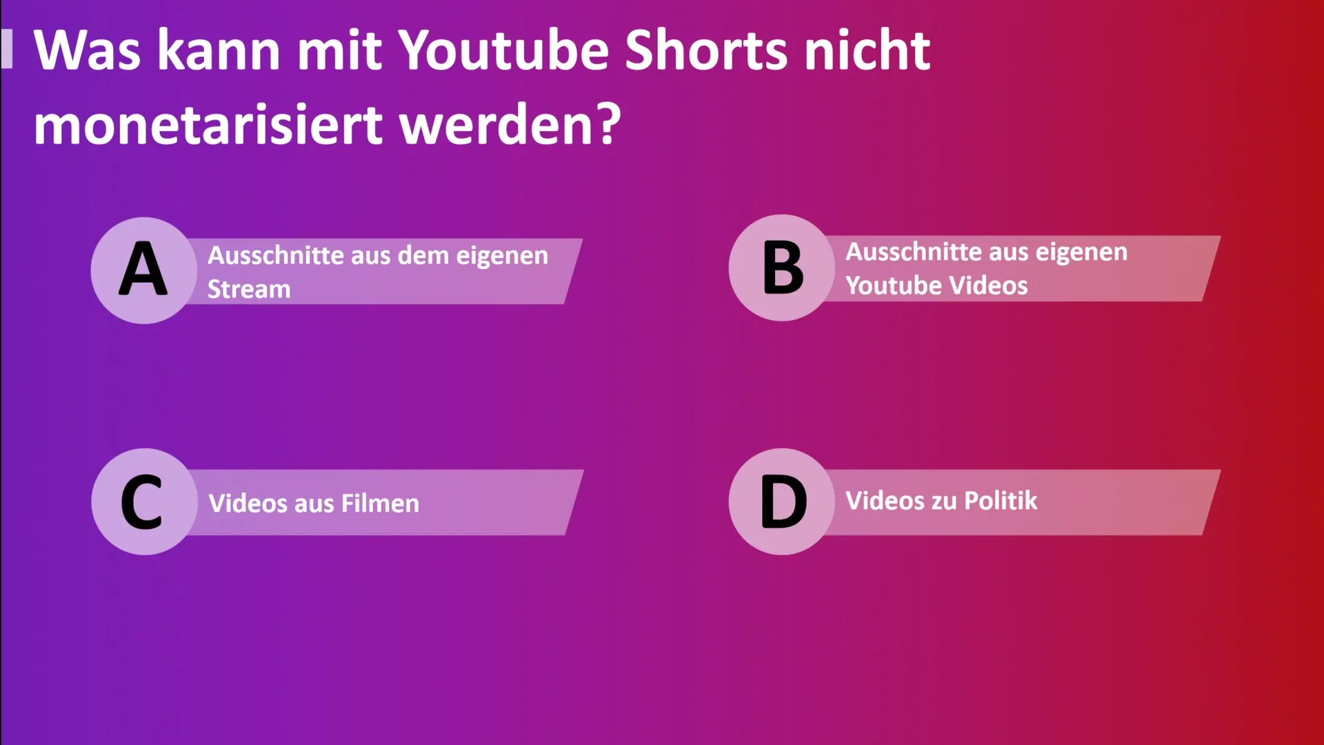 Maximiere deinen Erfolg mit YouTube Shorts: Ein Quiz zur Vertiefung deines Wissens