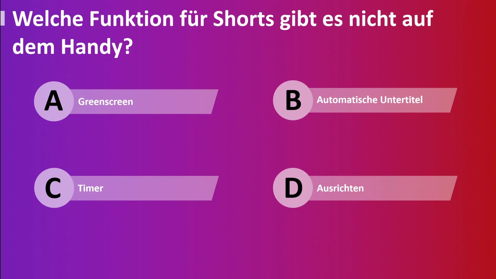 Maximiere deinen Erfolg mit YouTube Shorts: Ein Quiz zur Vertiefung deines Wissens