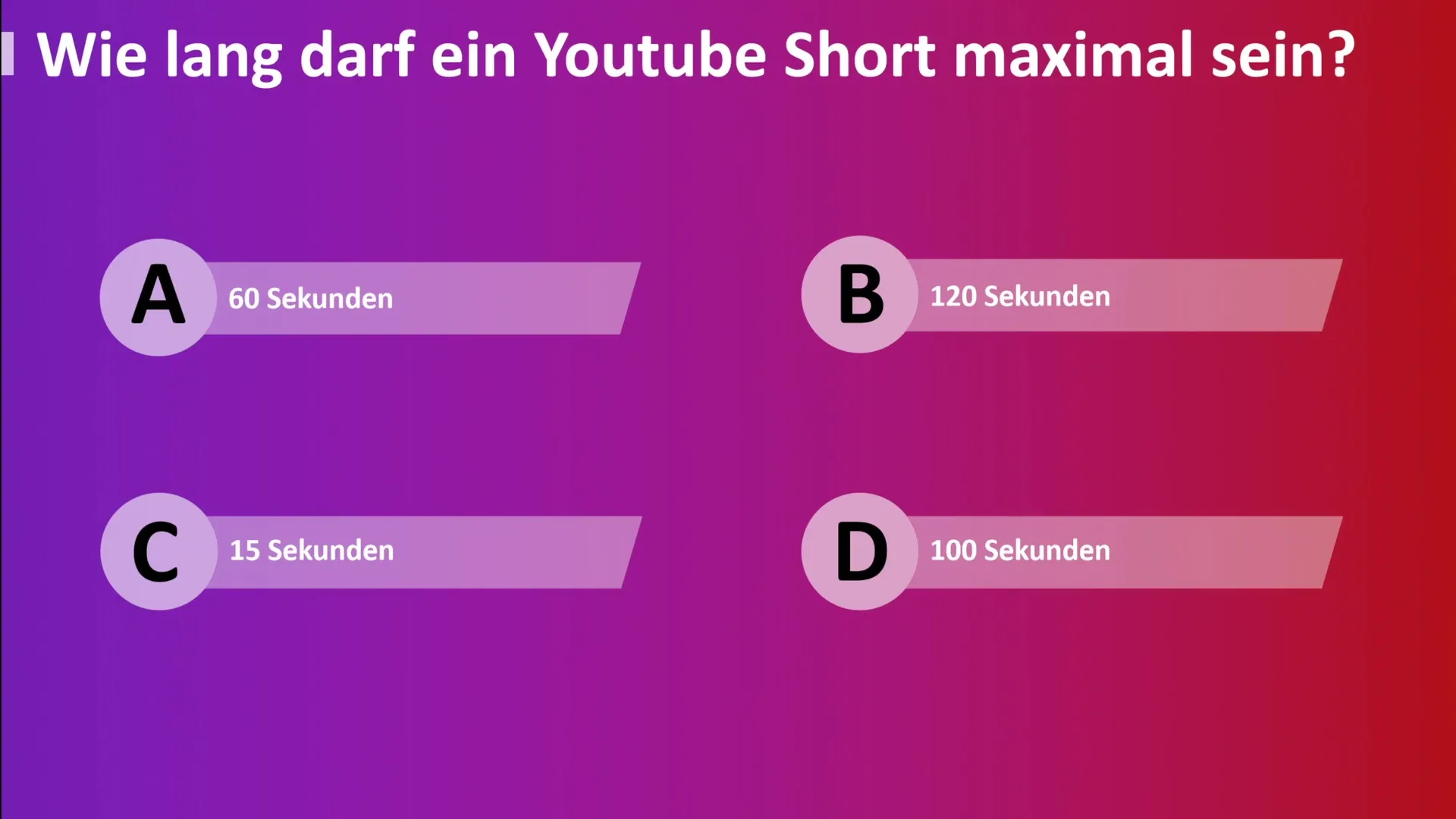 Maximiere deinen Erfolg mit YouTube Shorts: Ein Quiz zur Vertiefung deines Wissens