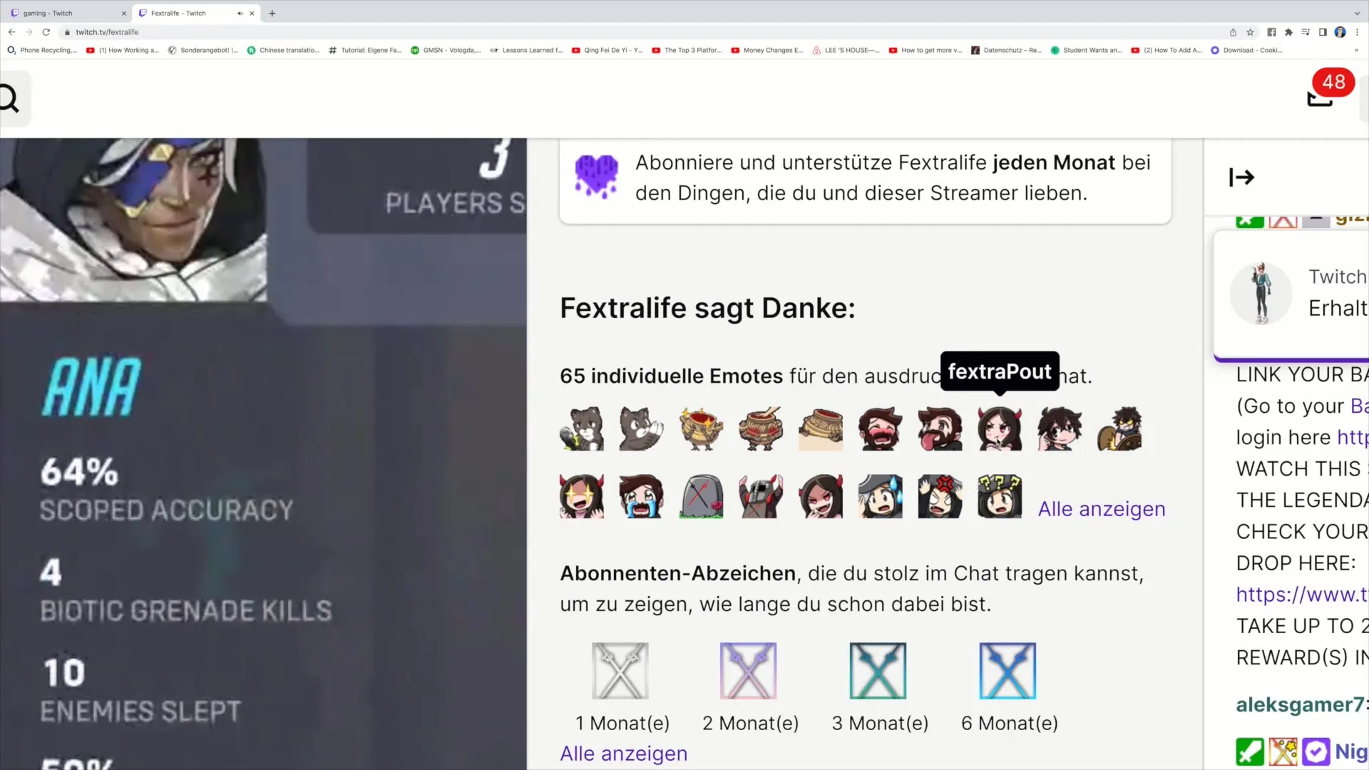 Täydellinen ymmärrys striimaajan profiilista Twitchissä