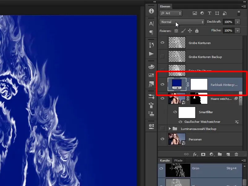 Photoshop-Composing - Φωτογραφική επεξεργασία - Φωτιά και Πάγος - Μέρος 04: Σκοτειναίνουμε το υπόβαθρο και το προετοιμάζουμε χρωματικά.