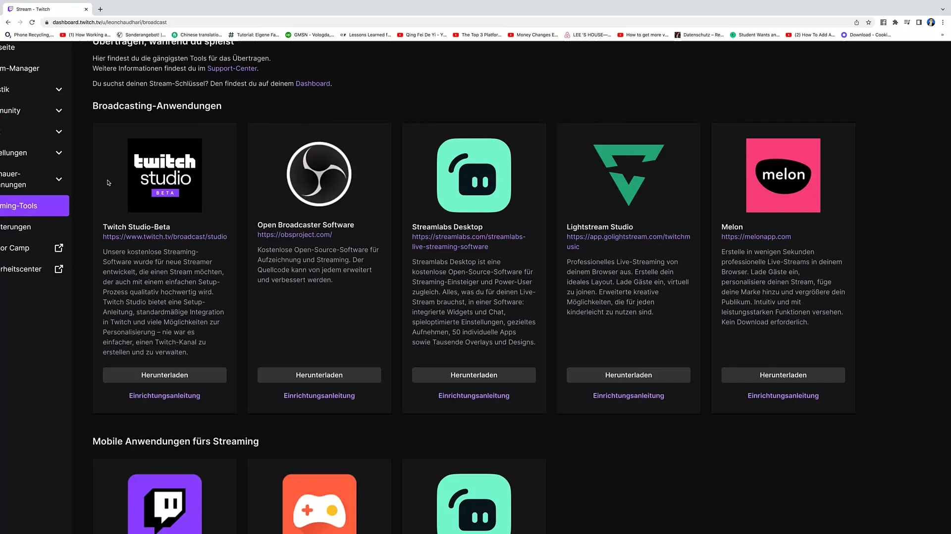 Twitch Studio'u indirme kılavuzu