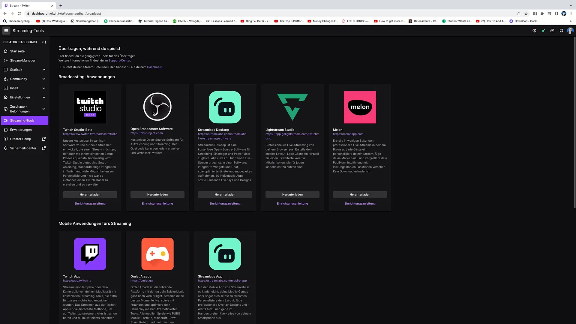 Twitch Studio'yu indirme kılavuzu