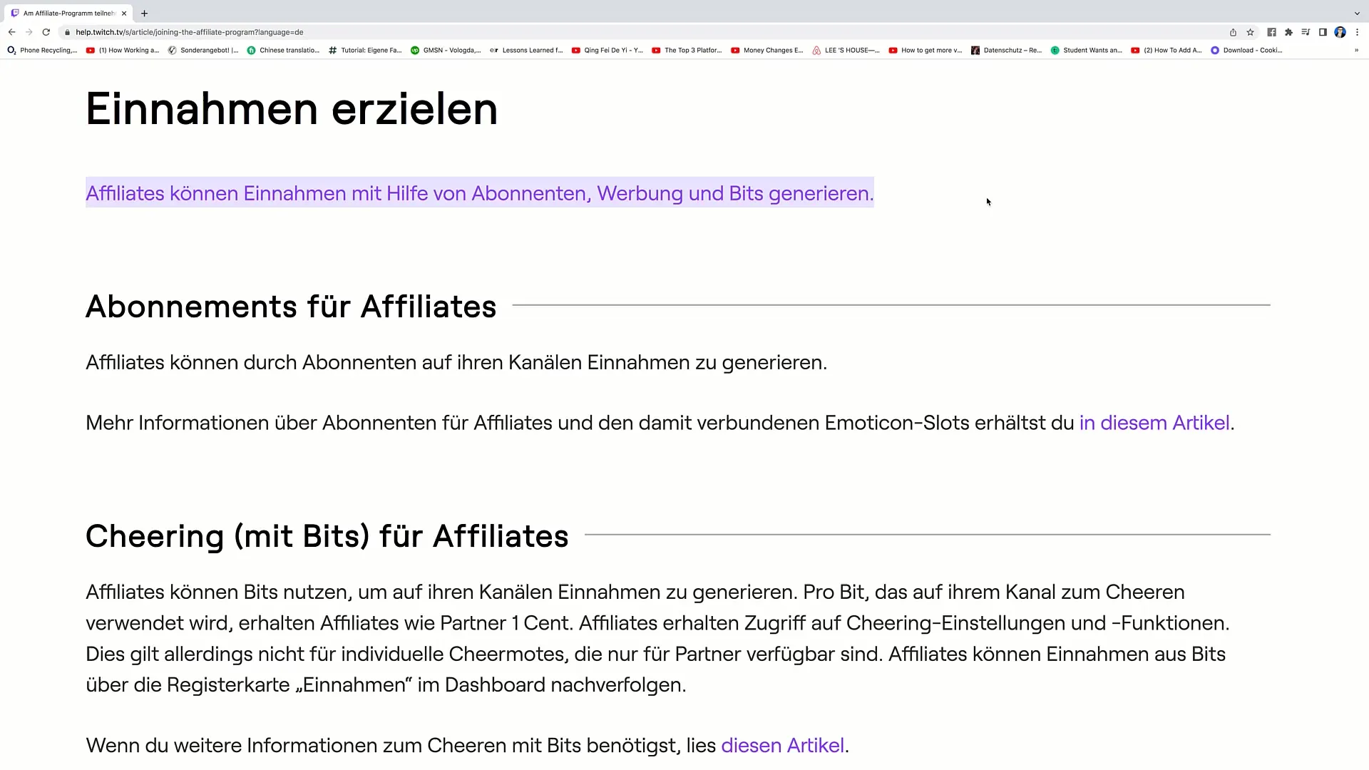 Twitch-Affiliate olmak için adım adım kılavuz