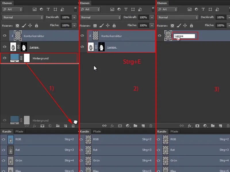 Menggabungkan Photoshop - Orakel Lautan - Bagian 04: Memotong lampu dan membuatnya bersinar