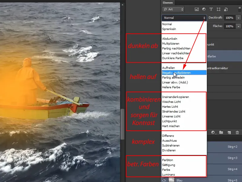 Photoshop composing - The oracle of the sea - Part 04: Cut out the lamp and make it glow