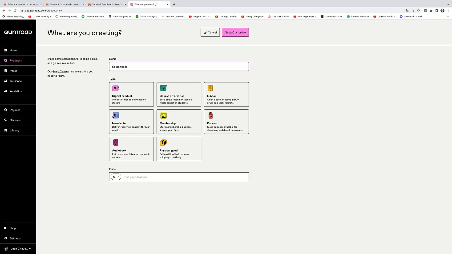 Zapowiedź transmisji na żywo: Zbuduj swoją listę e-mailową za pomocą Substacka i Gumroada