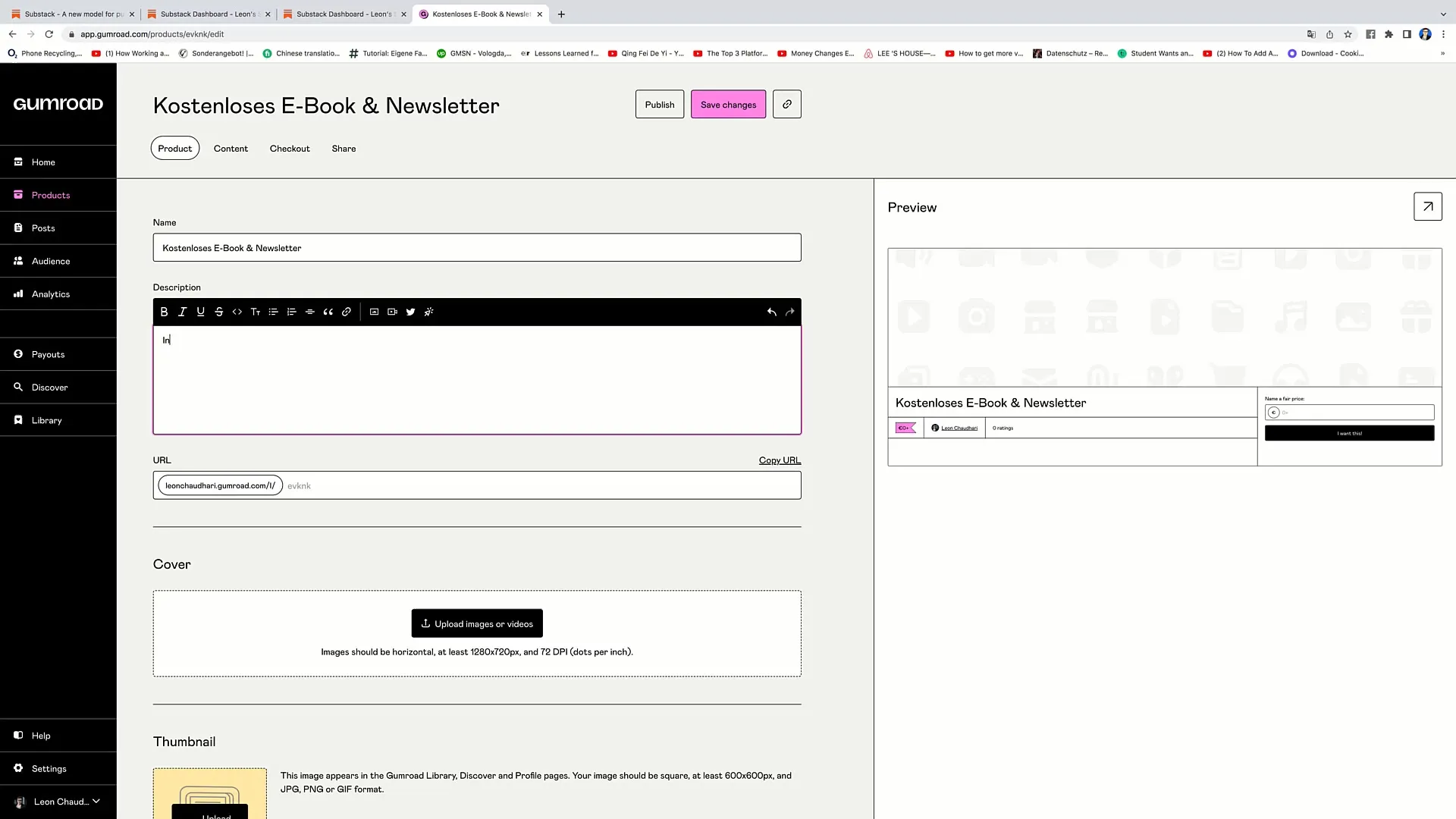 Ogłaszaj transmisje na żywo: Buduj swoją listę mailingową za pomocą Substack i Gumroad