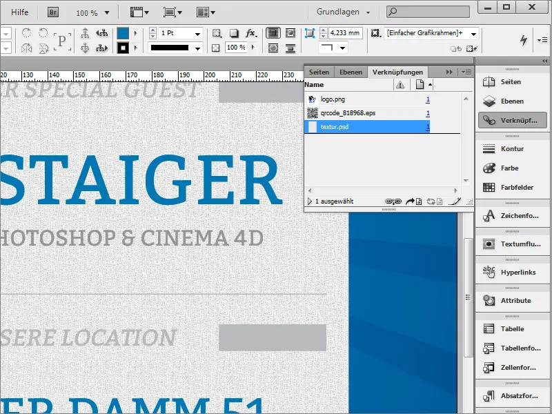 Diseño de carteles en Adobe InDesign - Parte 4: Creación de códigos QR y texturas