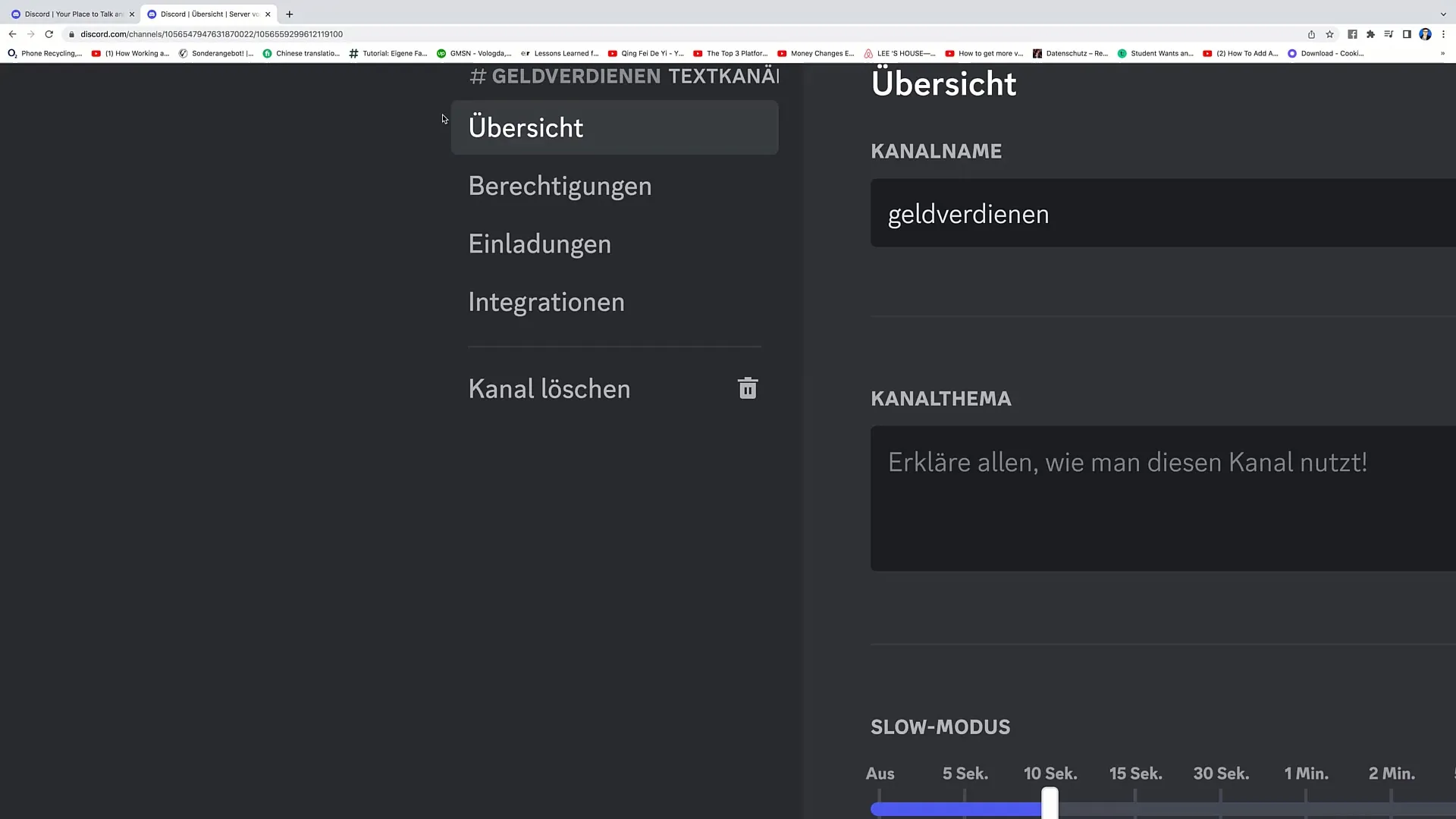 Livestreaming tutorial: Text channels and voice channels