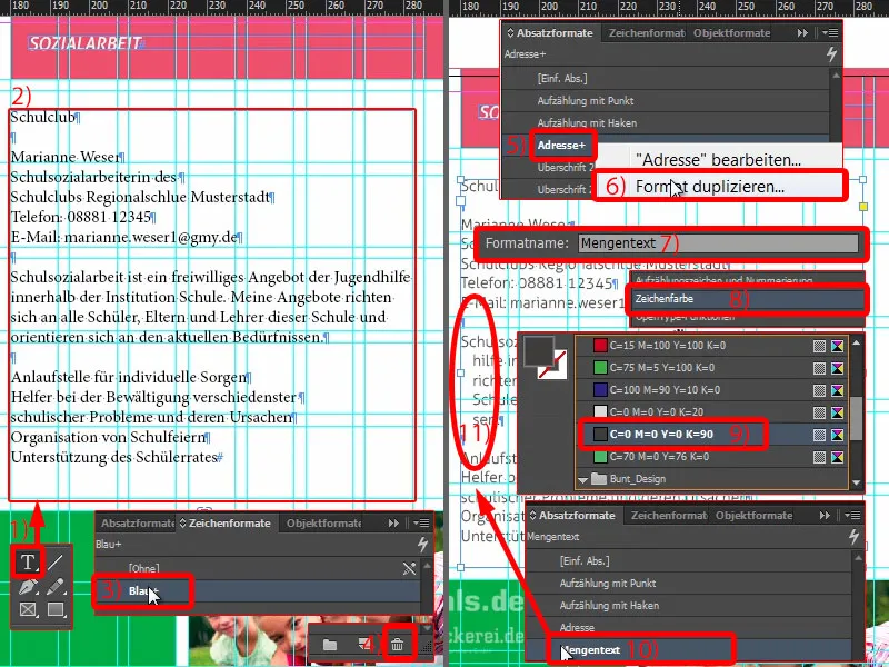 Volantino pieghevole DIN A5 - Formato verticale con 4 pagine da progettare e stampare Parte 2 Volantino pieghevole DIN A5 - formato verticale con 4 pagine progettare e stampare Parte 2
