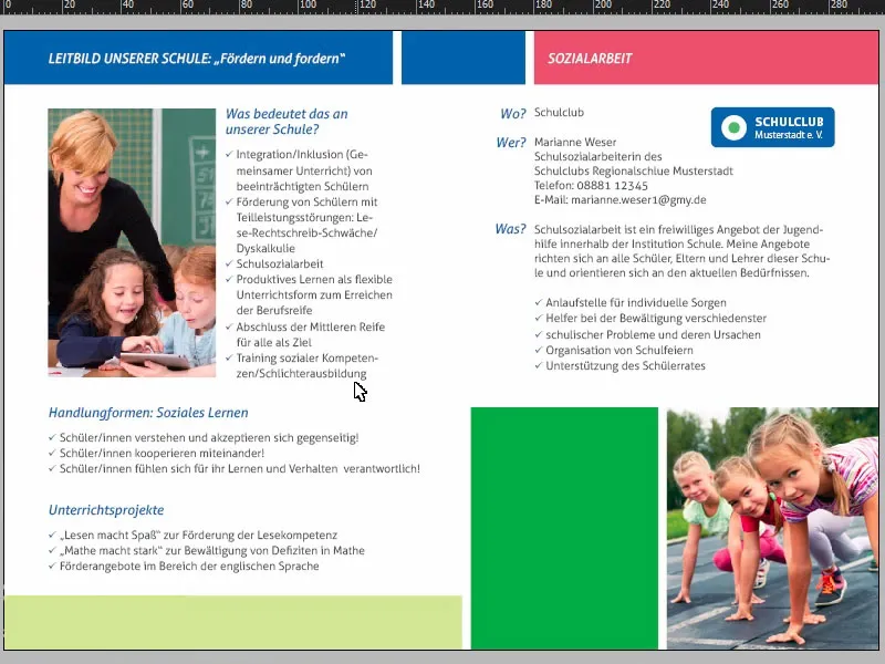 Volantino pieghevole DIN A5 - Formato verticale con 4 pagine progettare e stampare Parte 2 Volantino pieghevole DIN A5 - Formato verticale con 4 pagine progettare e stampare Parte 2