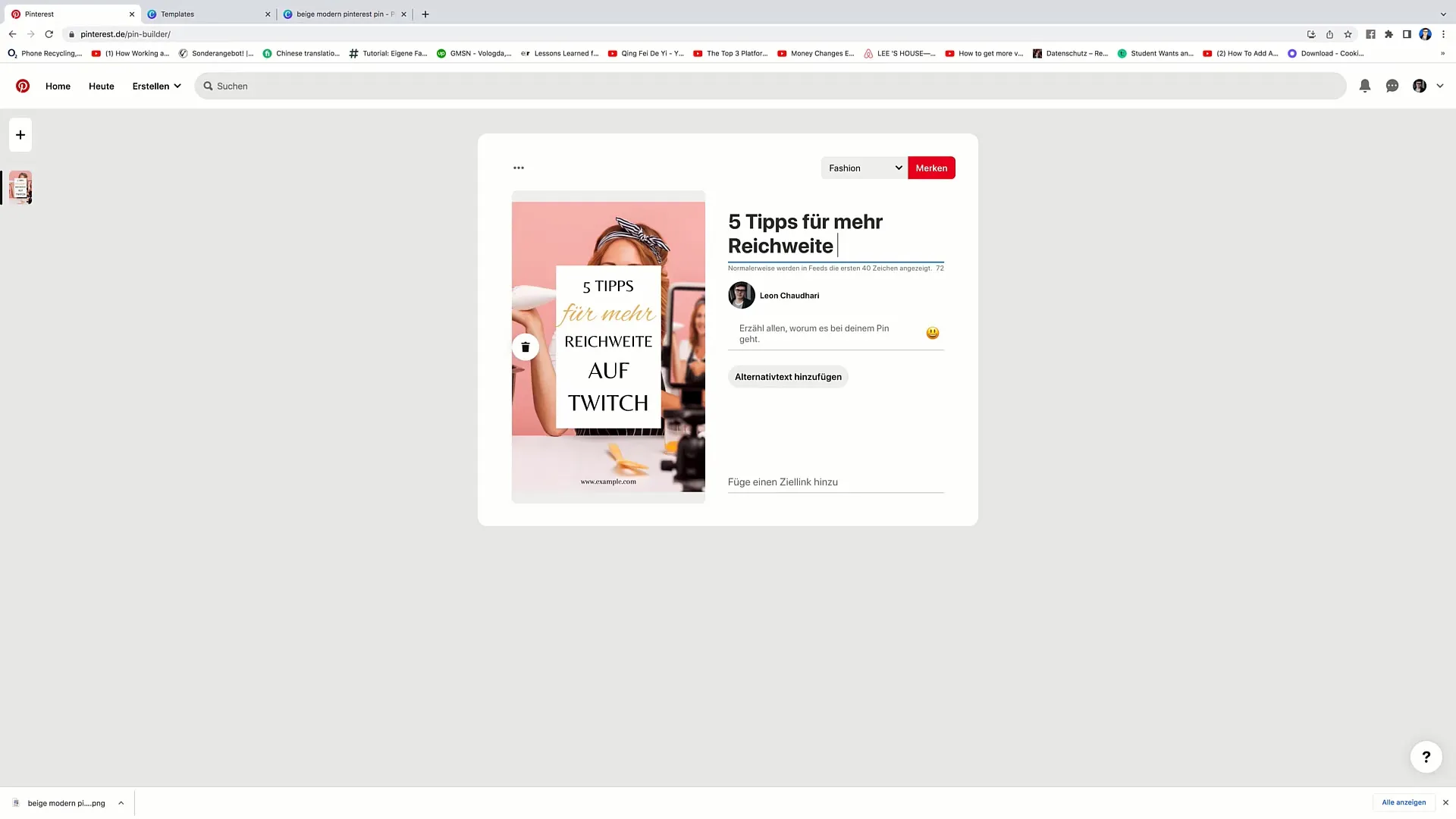 Successful livestreaming through Pinterest marketing