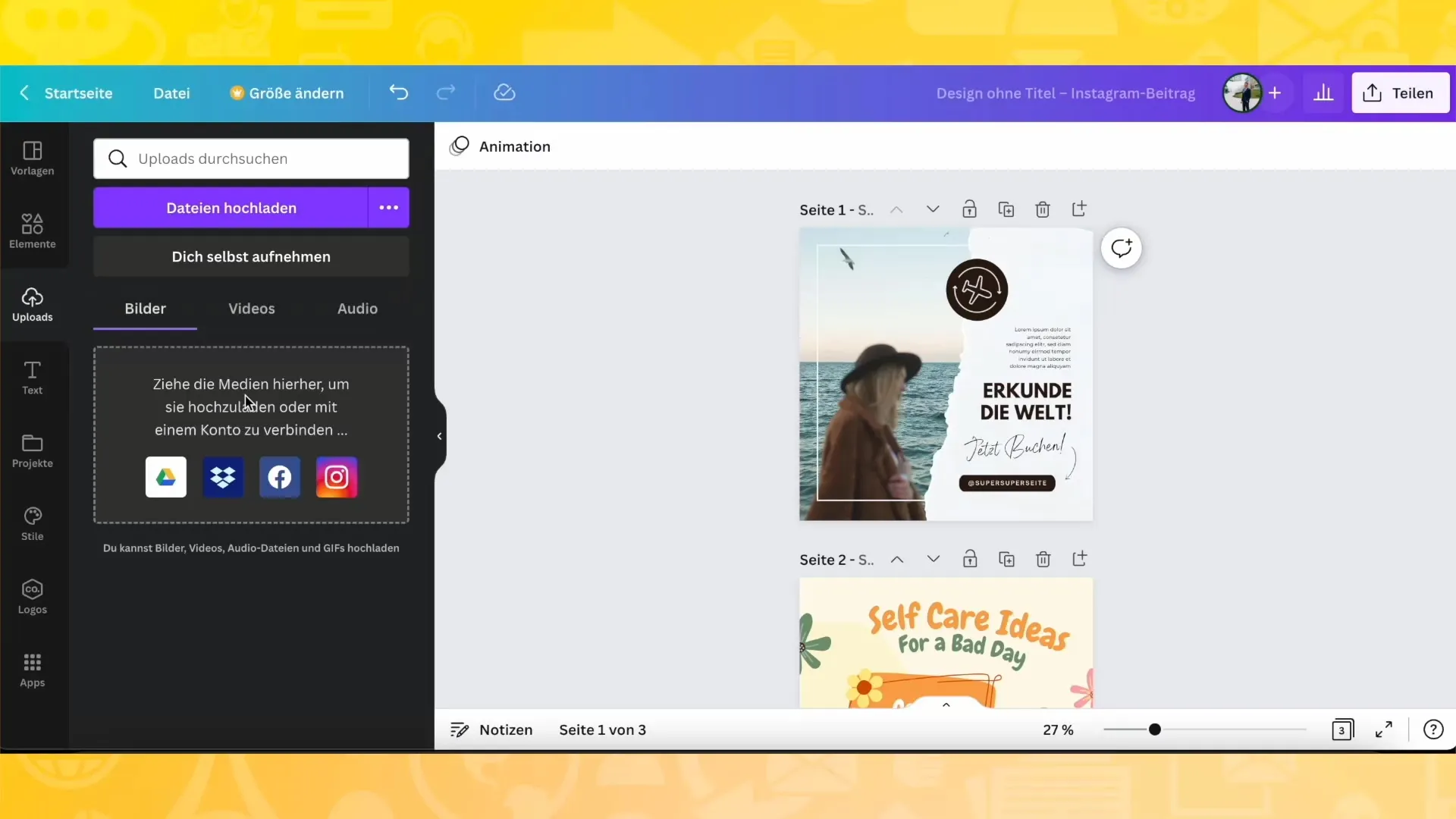 This is how you create an appealing design in Canva