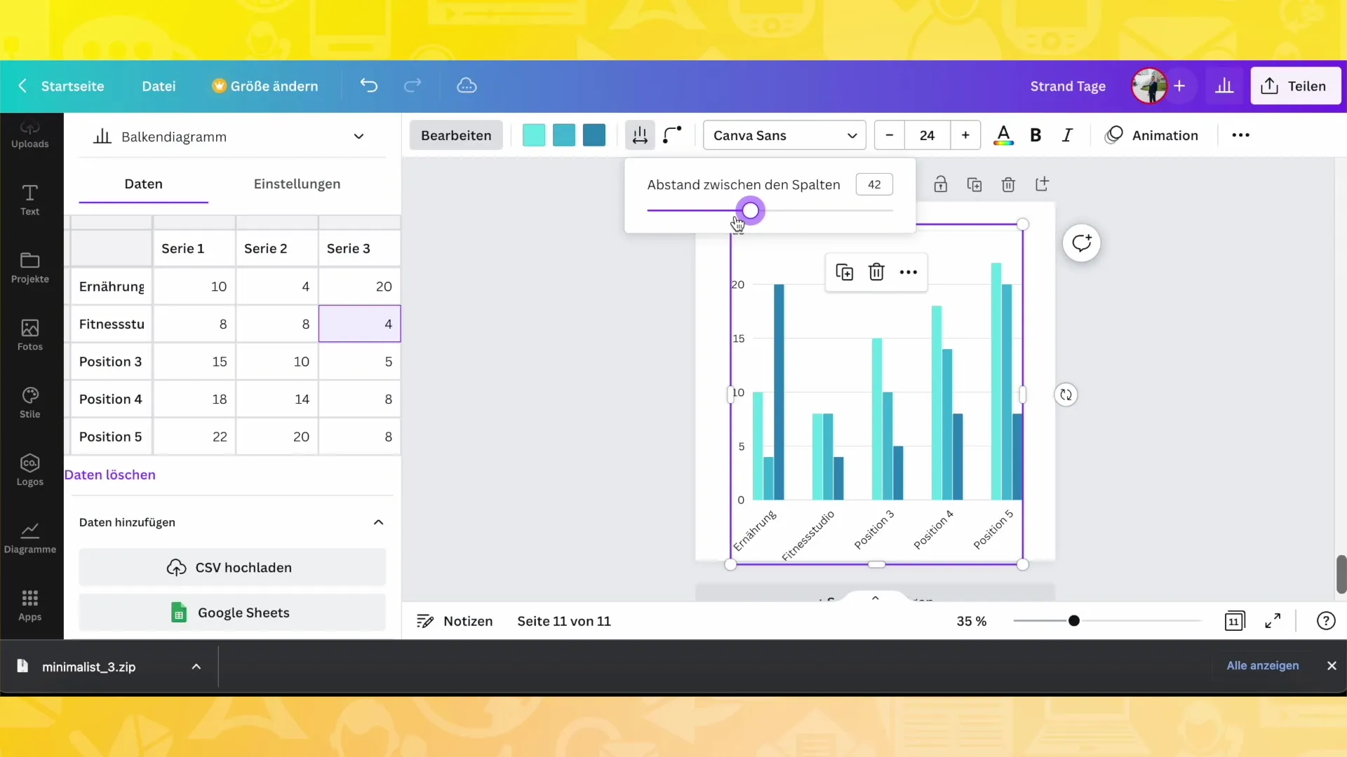 Canva-diagrammen: Diagrammen maken en aanpassen in Canva