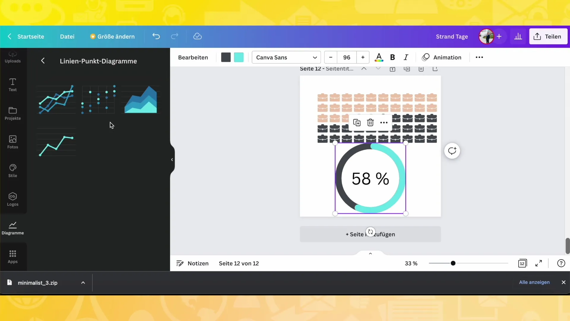 Canva-Diagramme: Erstellen und Anpassen von Diagrammen in Canva