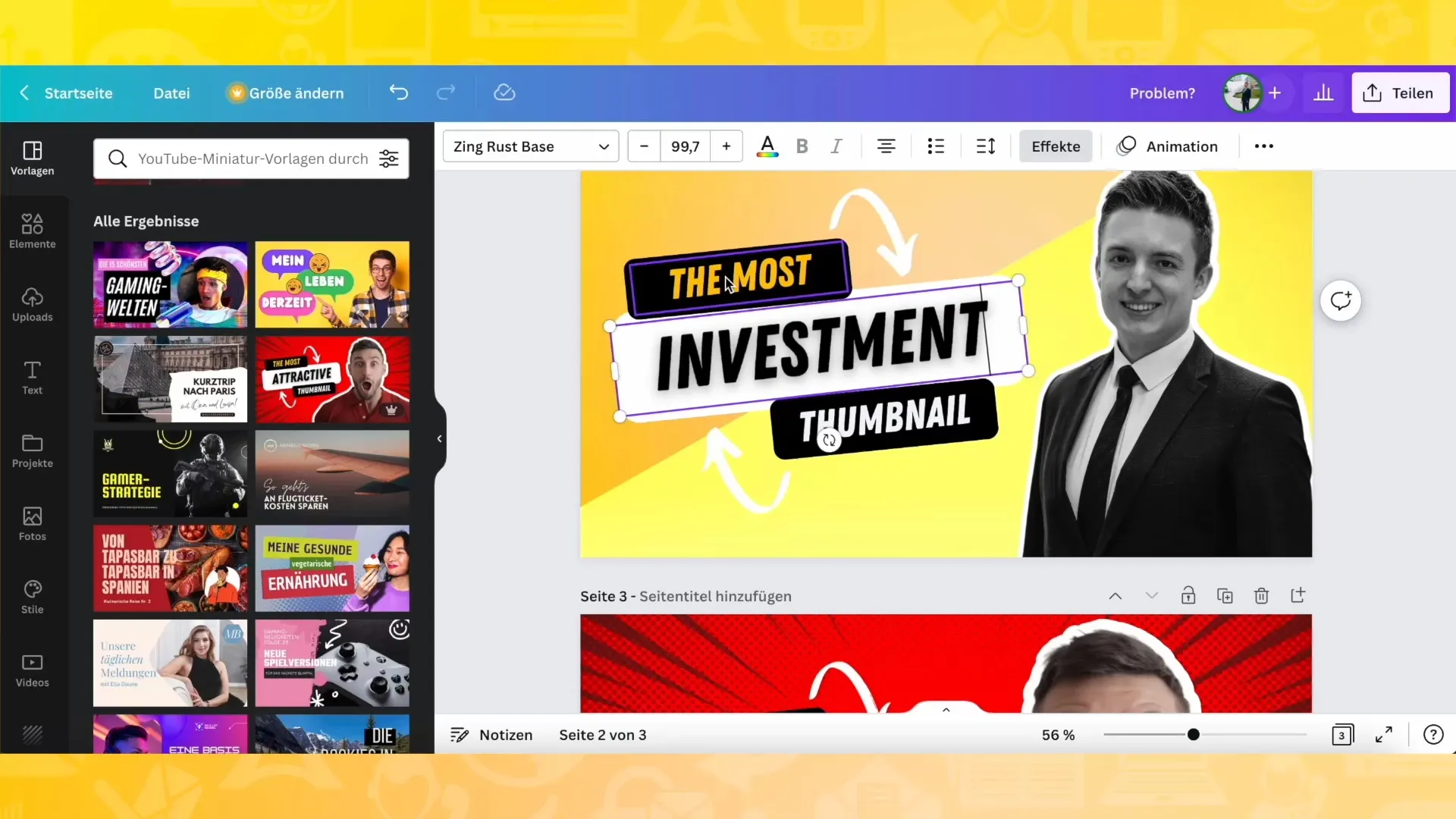 This is how you create a striking YouTube thumbnail with Canva