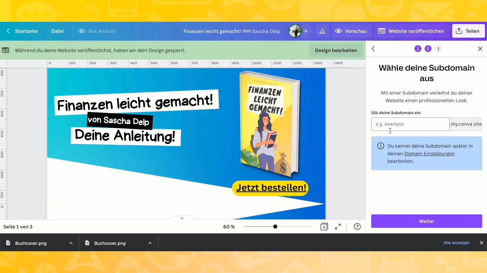 Eine Website designen mit Canva – Schritt-für-Schritt-Anleitung