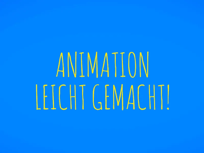 Animation lätt gjort: Koncept - text och ljud