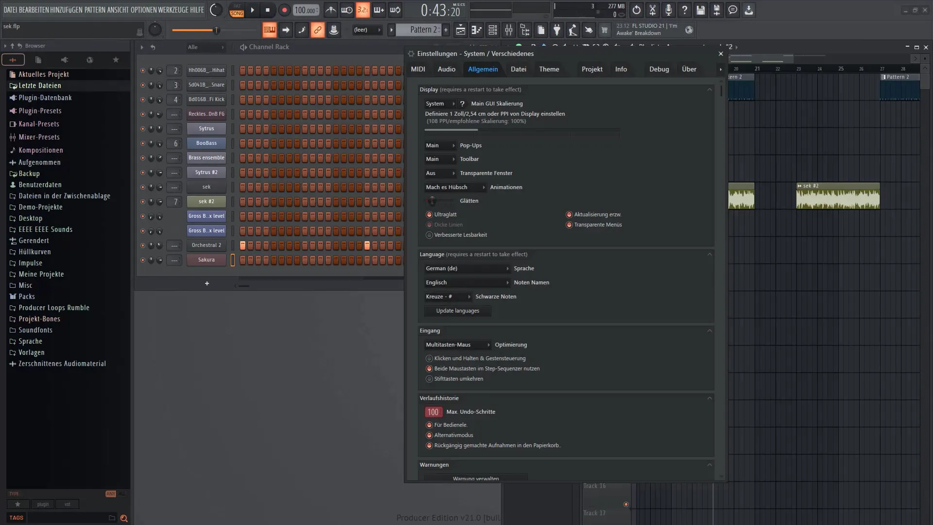 FL Studio 21: Perubahan yang Baru secara Umum