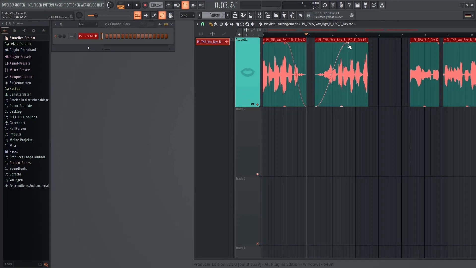 FL Studio 21: Jak właściwie używać fadingu audio clipów