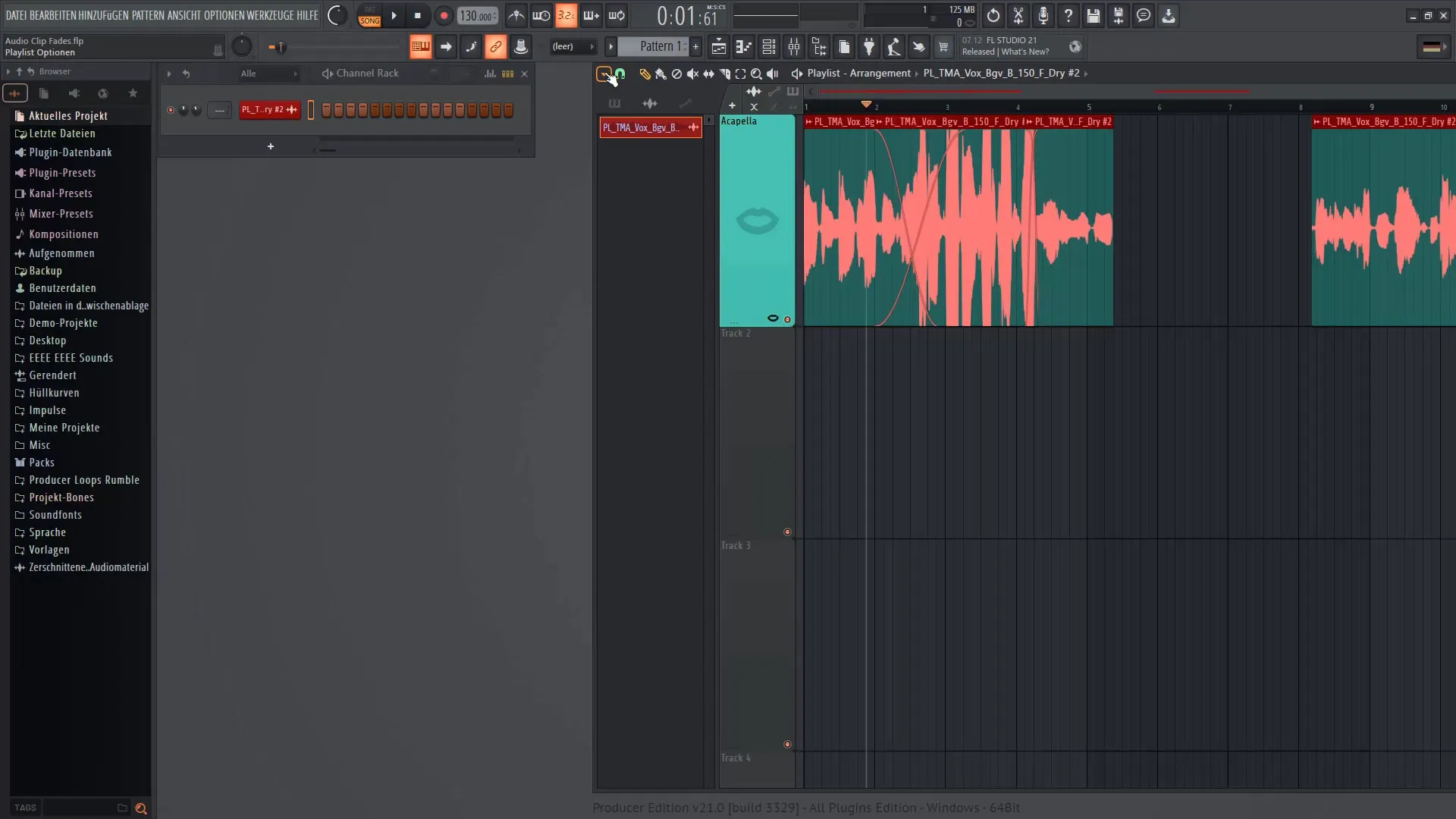 FL Studio 21: Jak prawidłowo używać Fade'ów w klipach audio