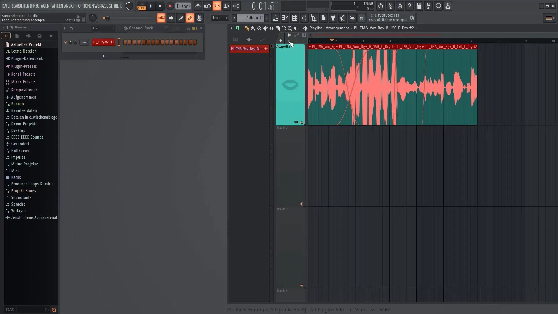 FL Studio 21: Utiliser correctement les fades des clips audio