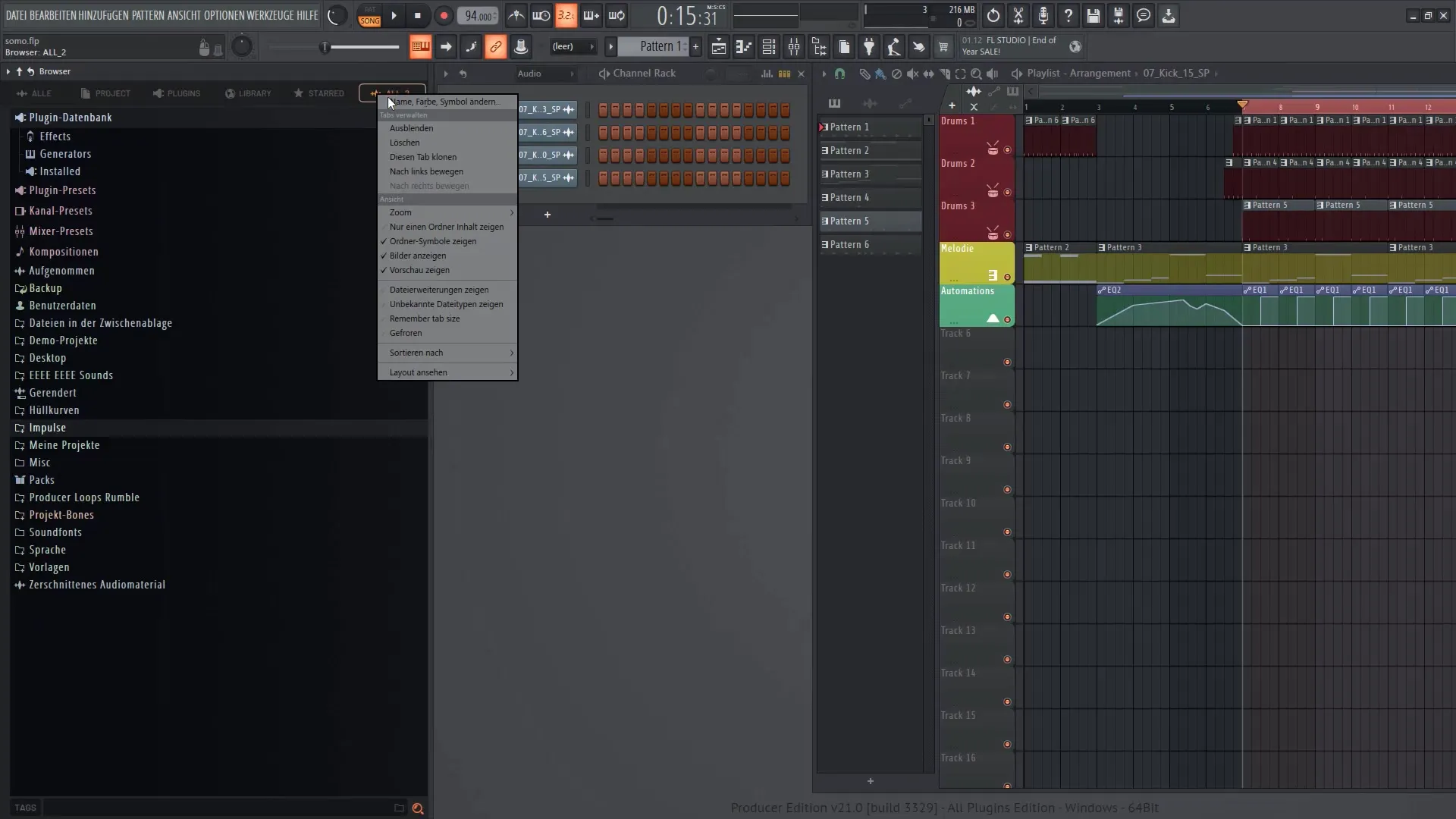 FL Studio 21: Továbbfejlesztett fájlböngésző