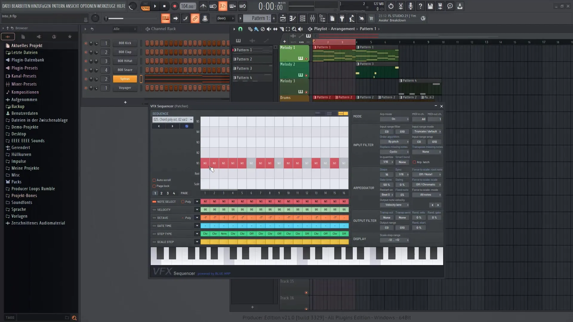 FL Studio 21: Skuteczne kształtowanie dźwięku za pomocą sekwencera VFX