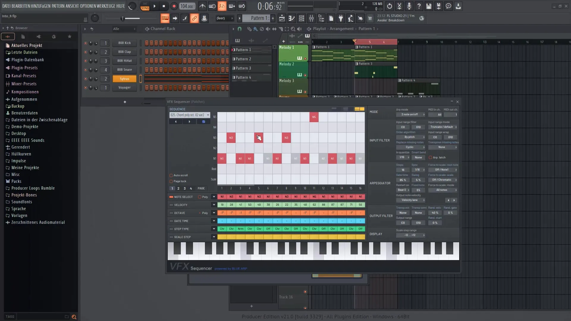 FL Studio 21: Skuteczne kształtowanie dźwięku za pomocą sekwencera VFX