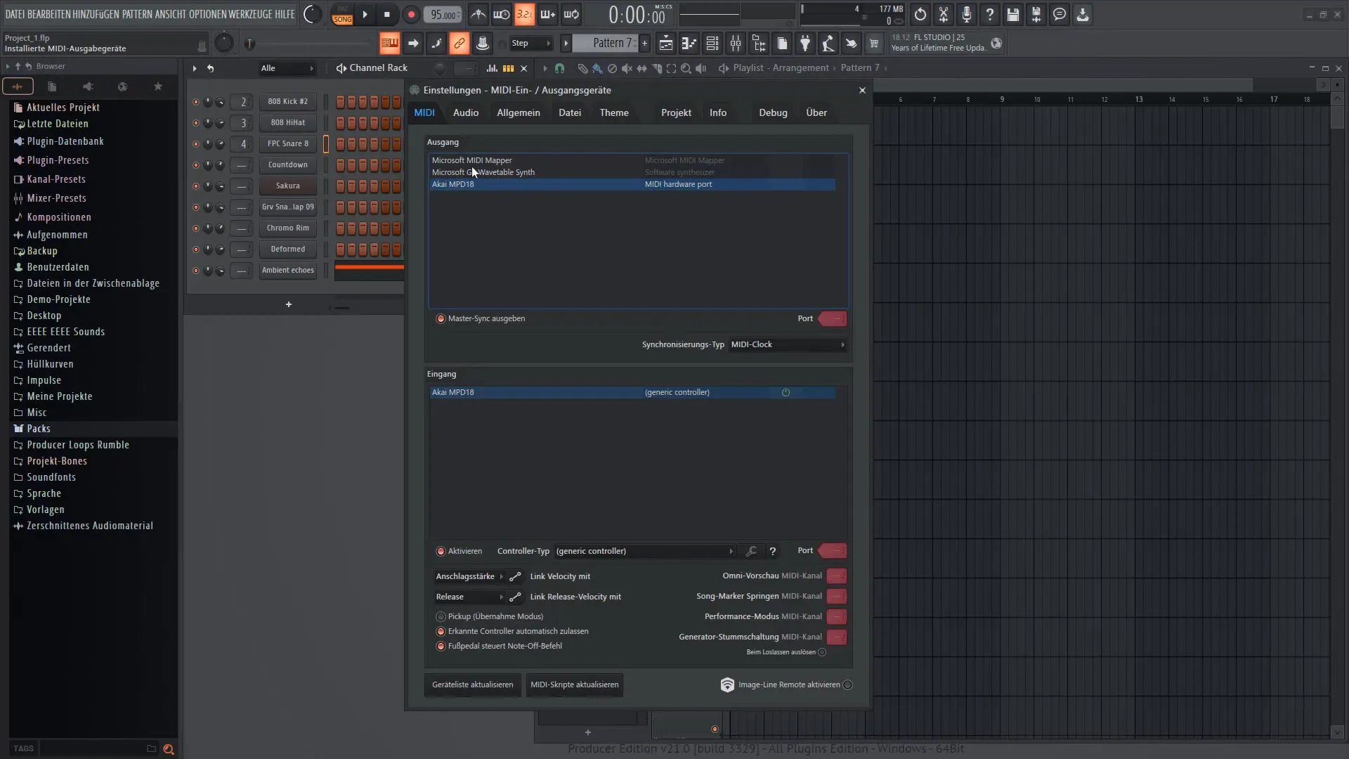 FL Studio 21 – Conectar hardware y administrar plugins