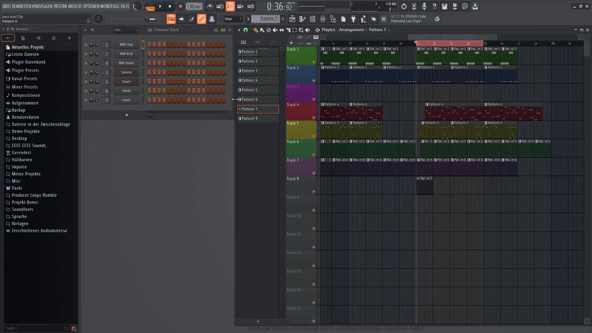 FL Studio 21 - Skuteczne wykorzystanie sekwencera krokowego i listy odtwarzania