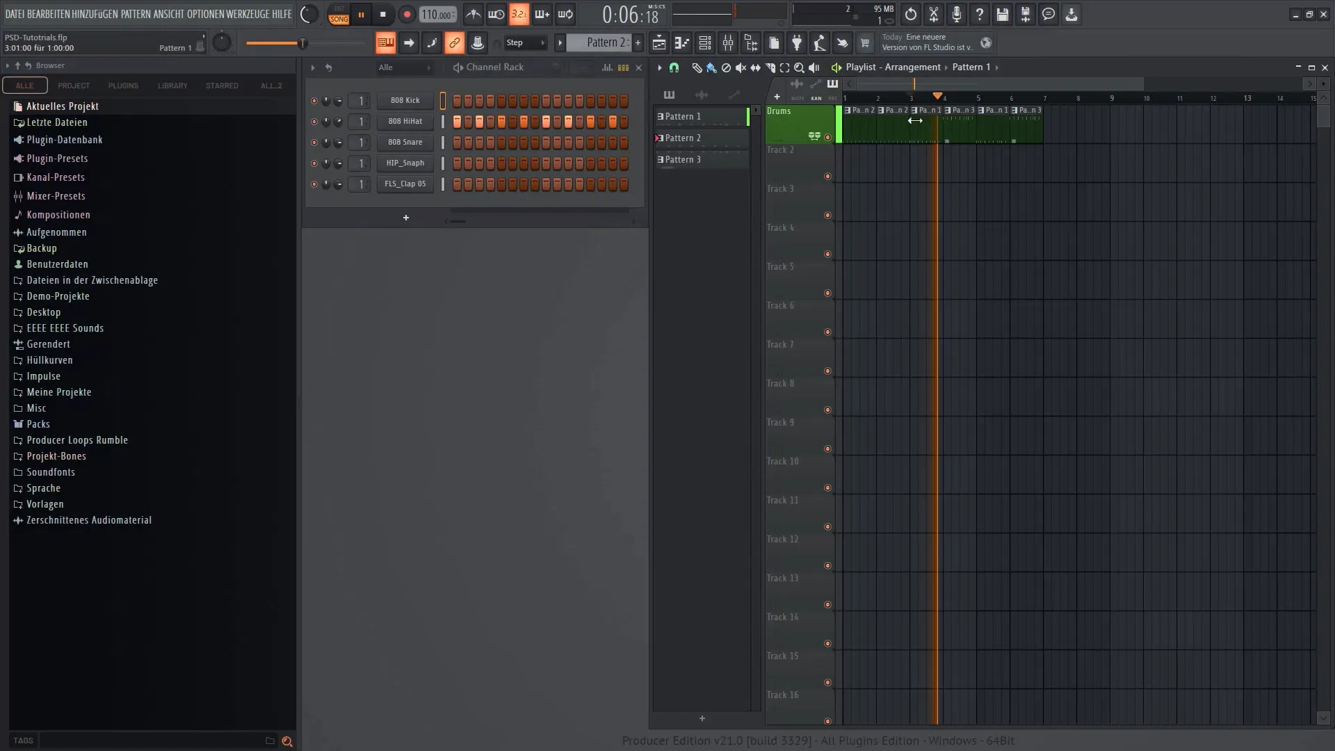 Skriv en melodi og arrangere harmonisk i FL Studio 21