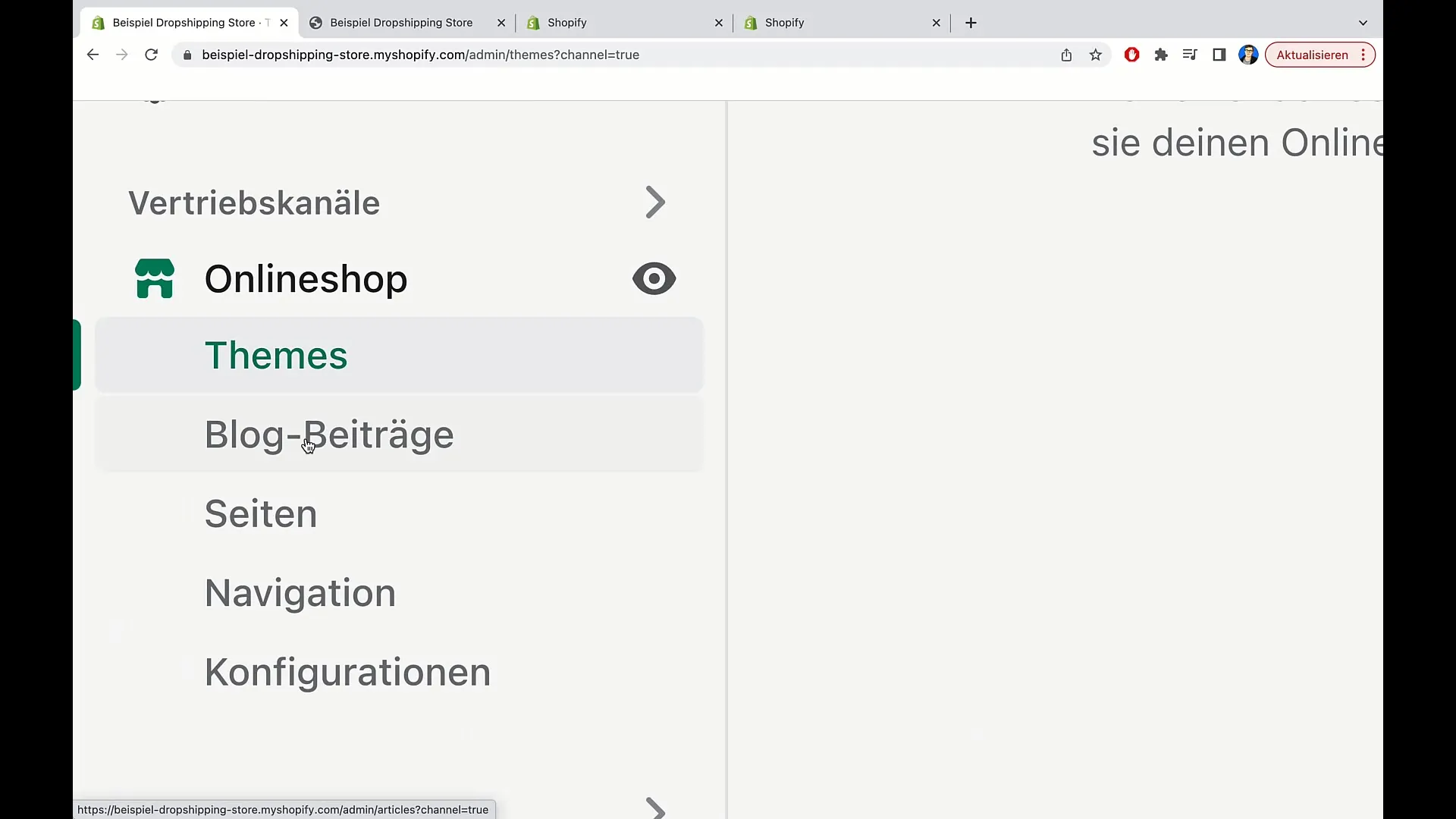 Cambiare e personalizzare il tema su Shopify - Una guida completa