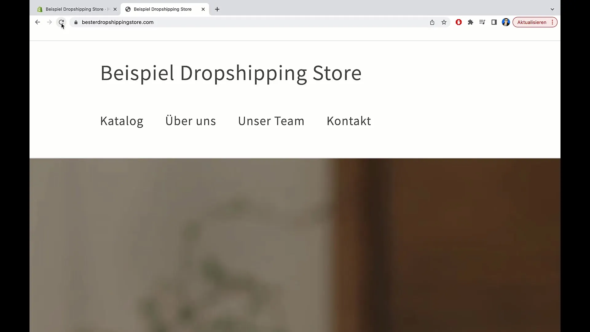 Vejledning til at tilpasse hovedmenuen i Shopify