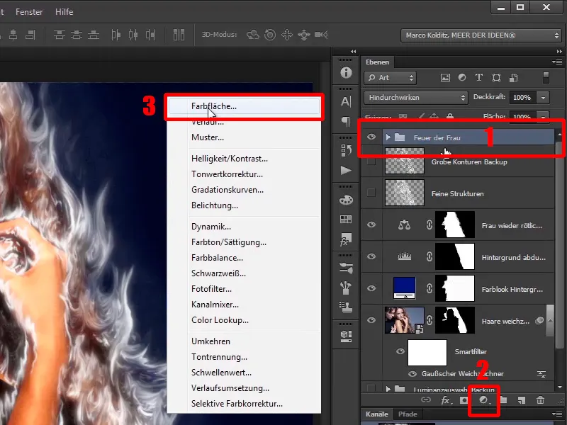 Membangun Photoshop - Api dan Es - Bagian 05: Membuat Api Bersinar