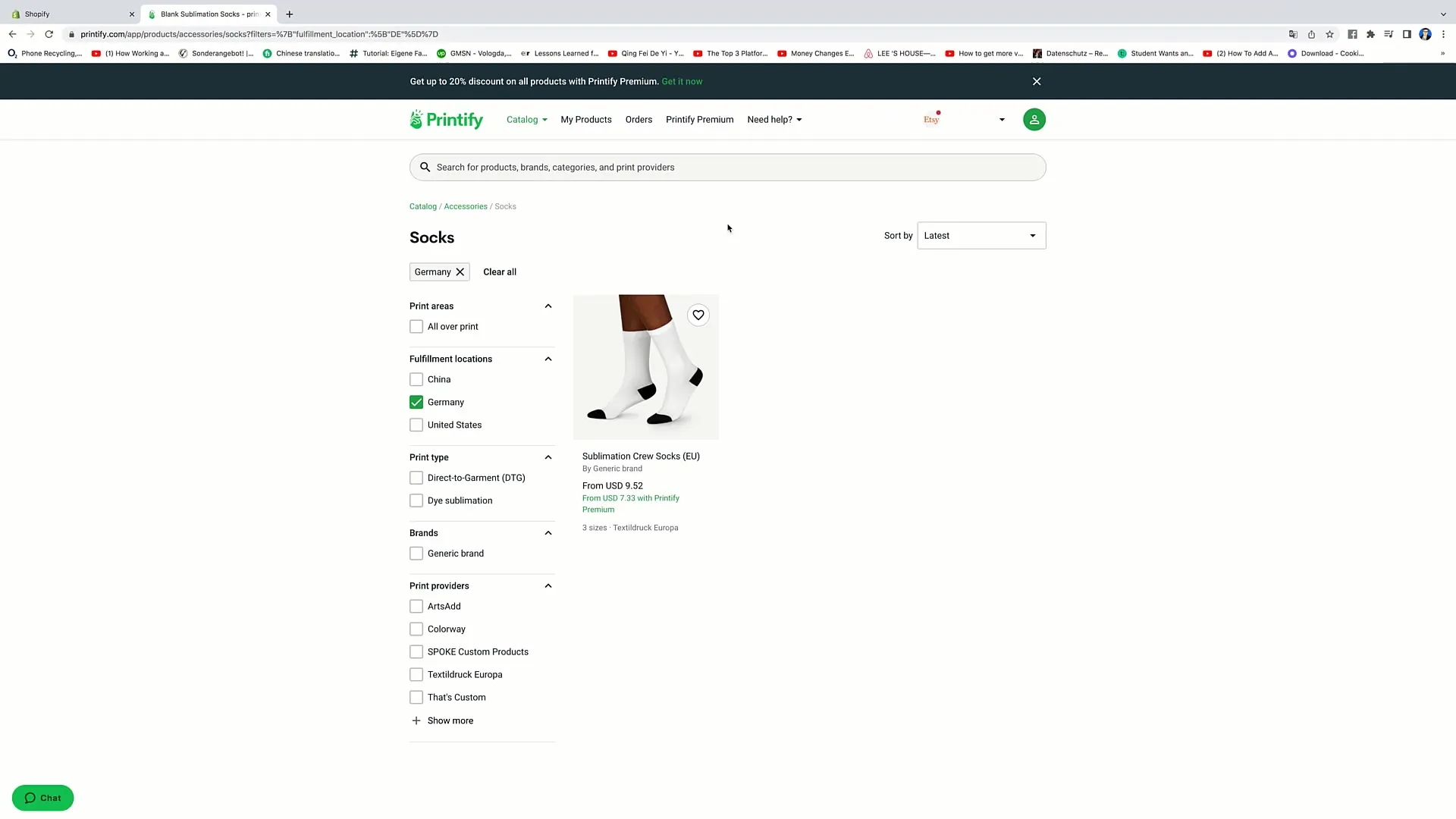 E-Commerce course: Printify - Making account overview easy