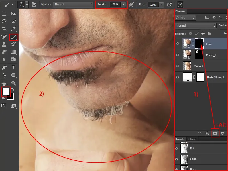 Photoshop-Composing - Věštba moře - Část 05: Připravit a umístit masku