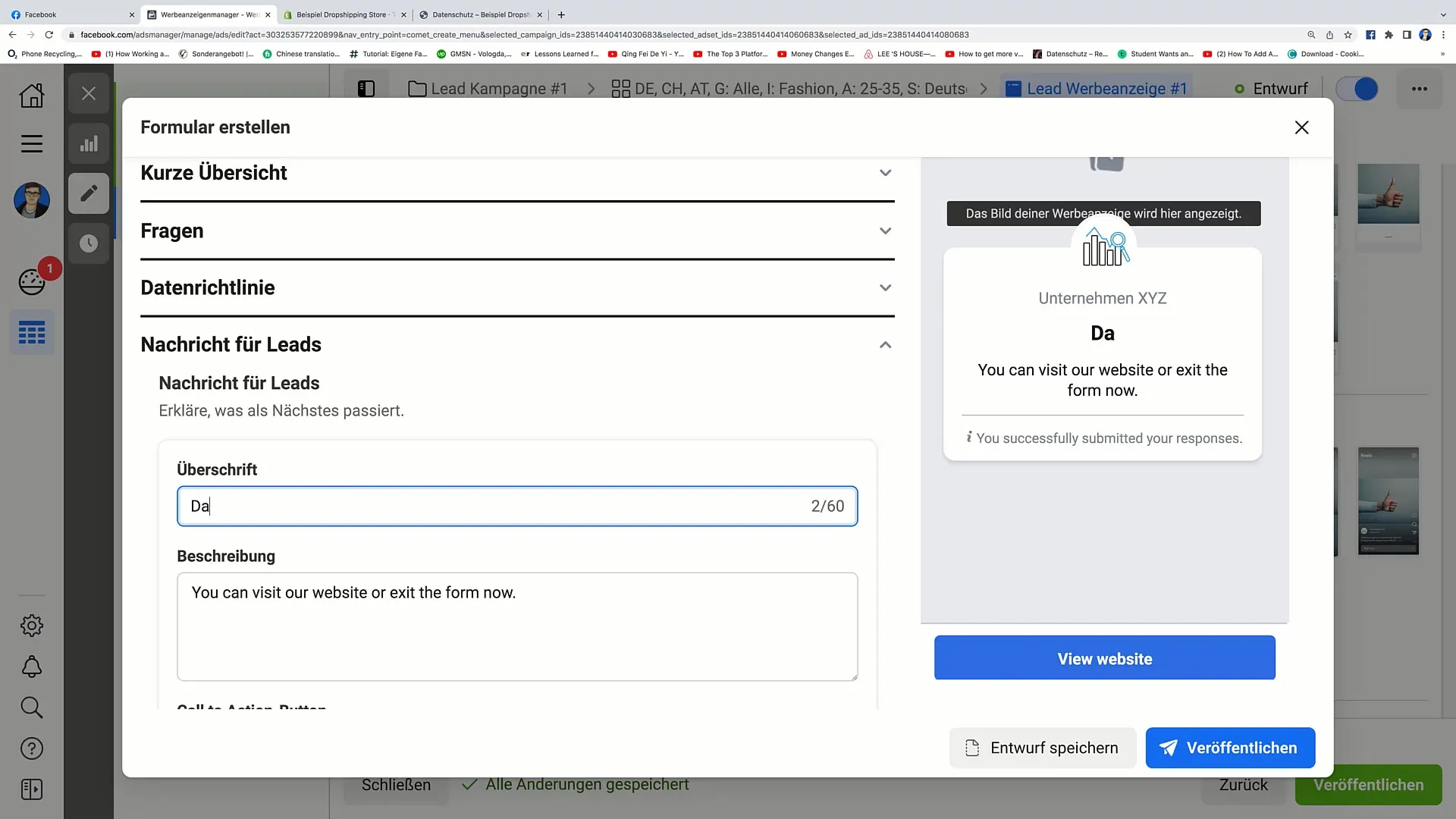 Create Facebook instant forms effectively and generate leads