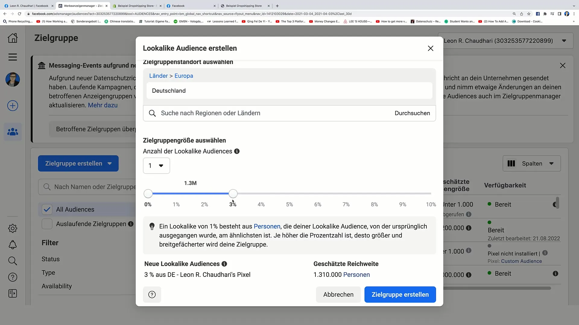 Creazione di un pubblico simile su Facebook: Una guida passo passo