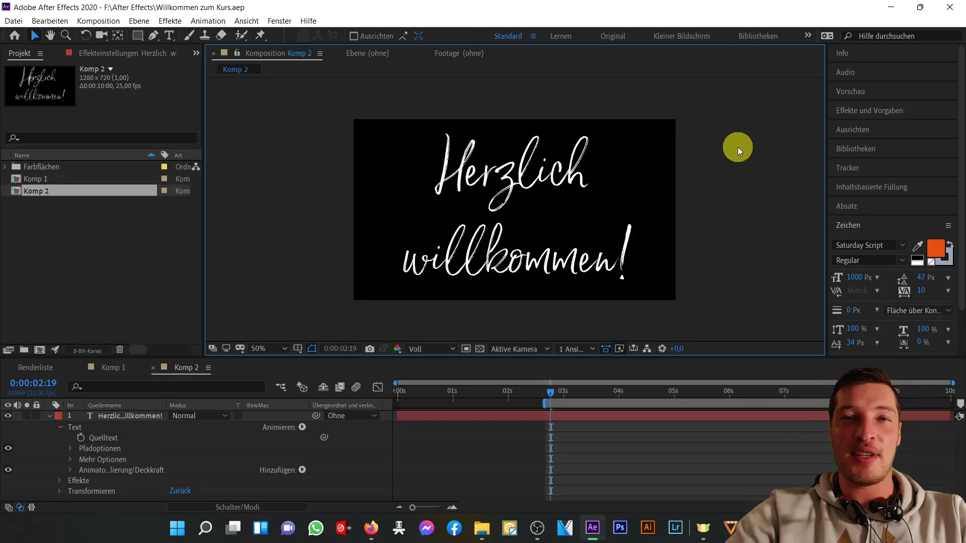 Adobe After Effects uzmanlığında seyahat