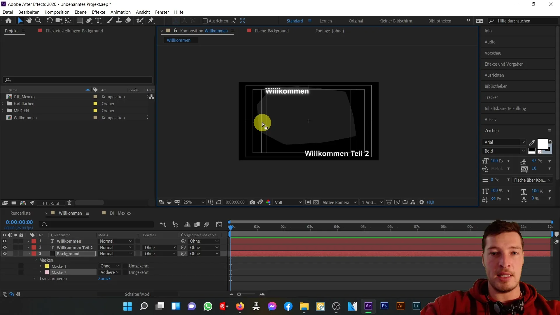 Penggunaan optimal area pratinjau di After Effects