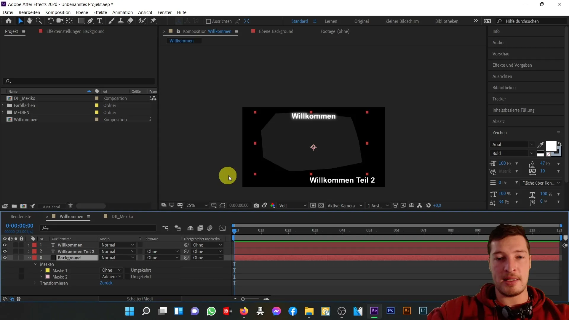 Penggunaan optimal dari area pratinjau di After Effects